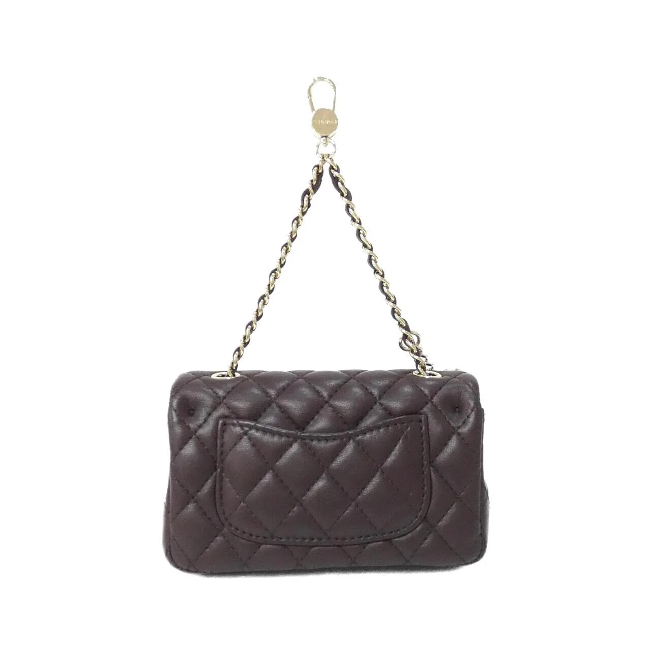CHANEL AP4760 Key Case Lambskin 棕色 羊皮 中古品A - 縮圖 2