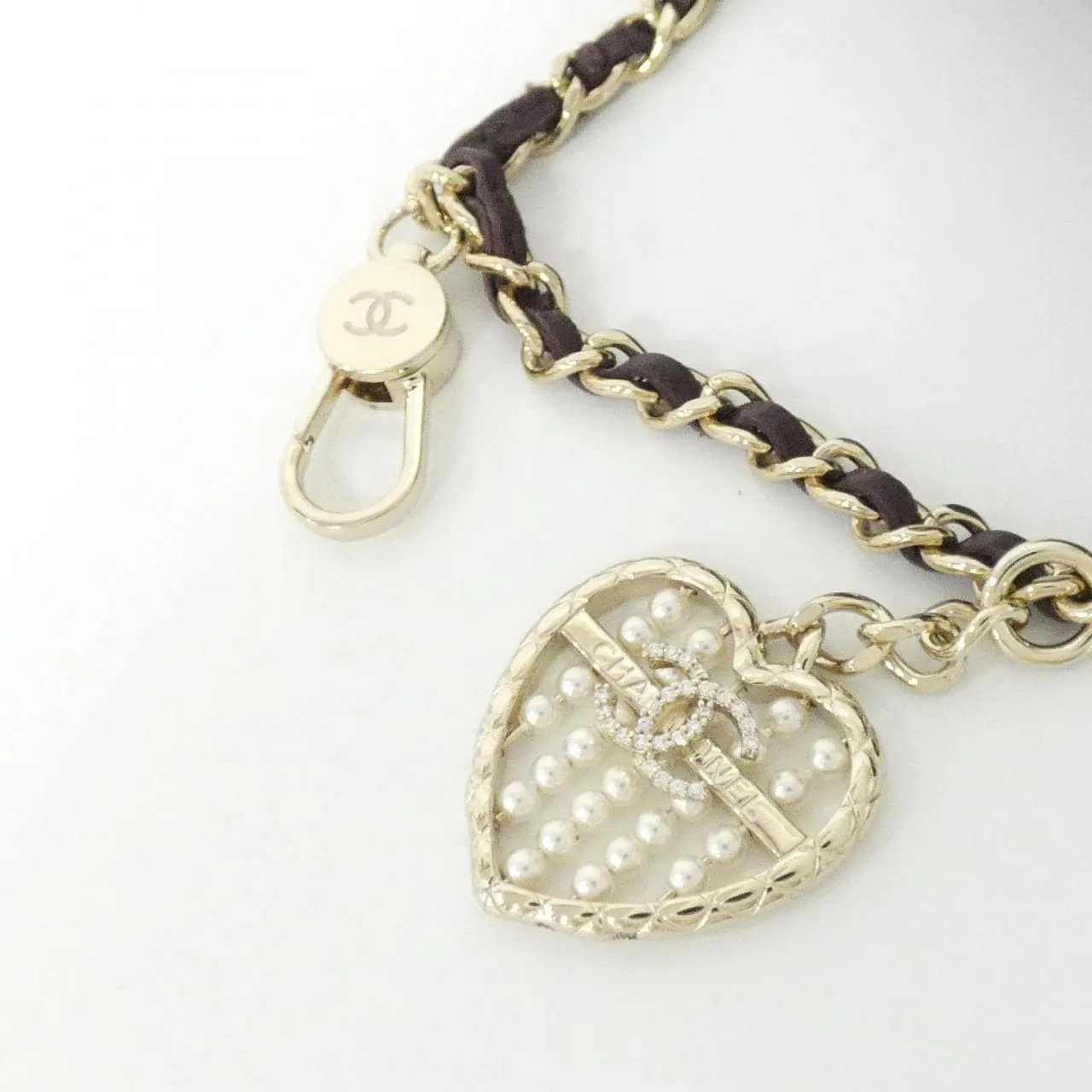 CHANEL AP4760 Key Case Lambskin 棕色 羊皮 中古品A - 縮圖 4