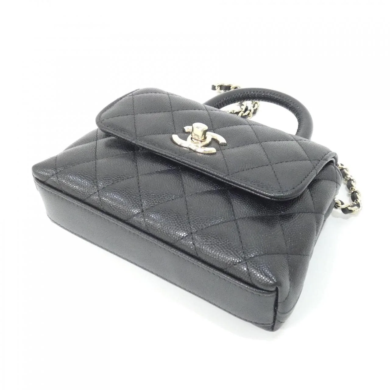 CHANEL AP4244 Wallet Grained Calfskin Black Grained Calfskin Rank A - Thumbnail 3