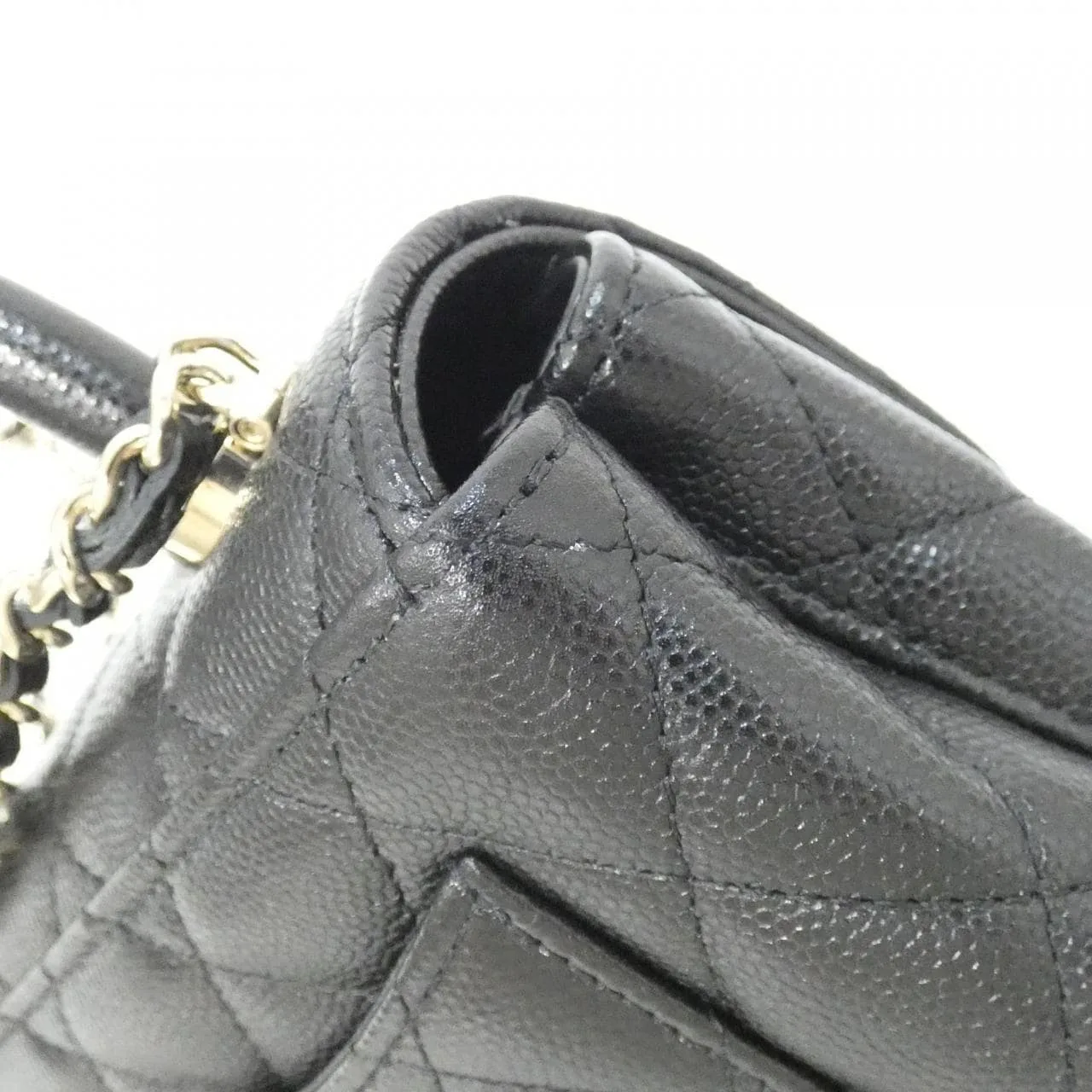 CHANEL AP4244 Wallet Grained Calfskin Black Grained Calfskin Rank A - Thumbnail 4