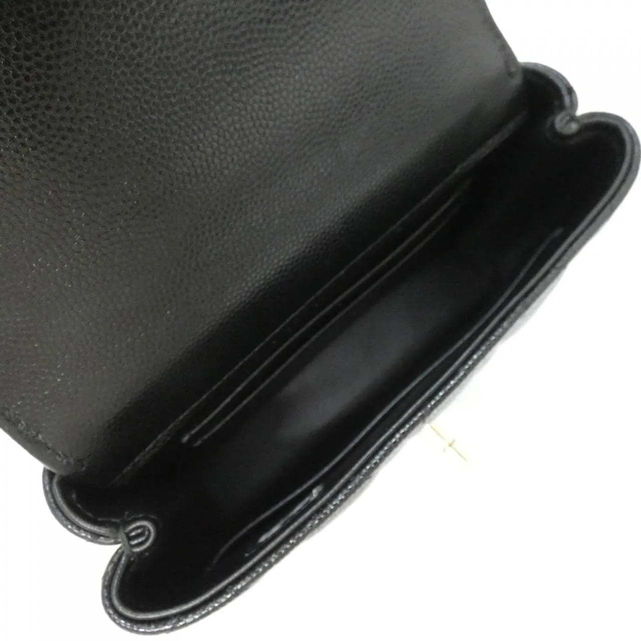 CHANEL AP4244 Wallet Grained Calfskin Black Grained Calfskin Rank A - Thumbnail 6