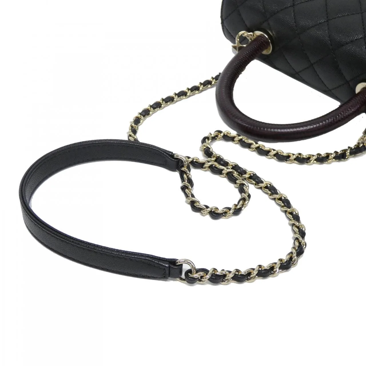 CHANEL Matelasse 92990 Handbag Grained Calfskin Black Grained Calfskin Rank A - Thumbnail 5