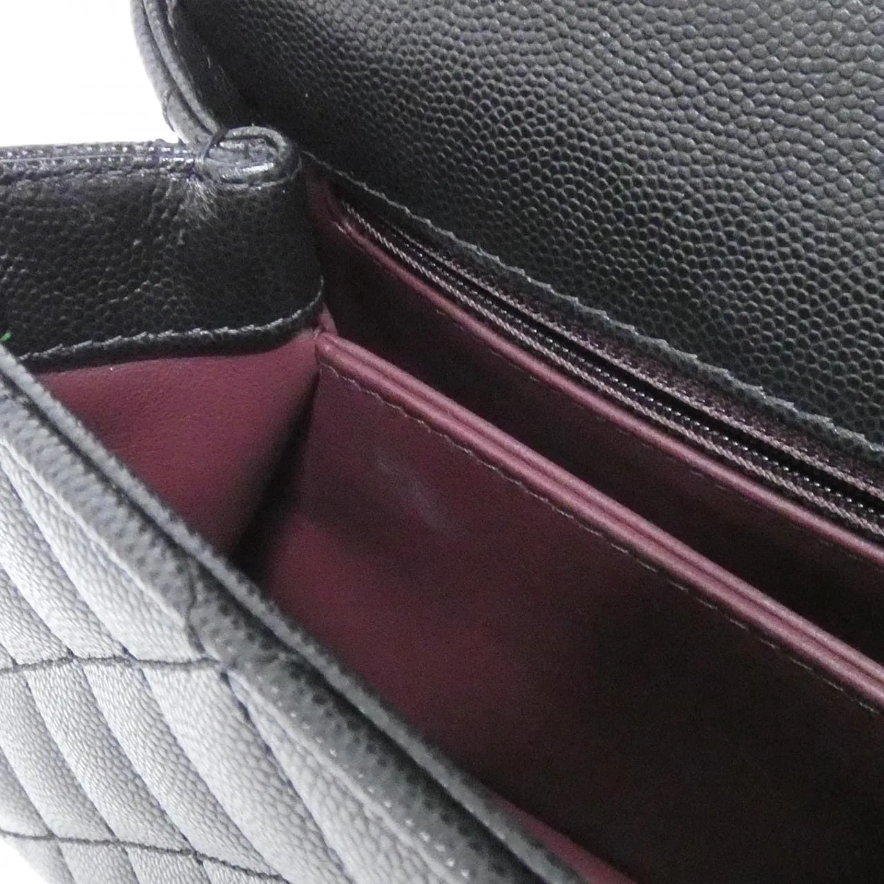 CHANEL Matelasse 92990 Handbag Grained Calfskin Black Grained Calfskin Rank A - Thumbnail 7