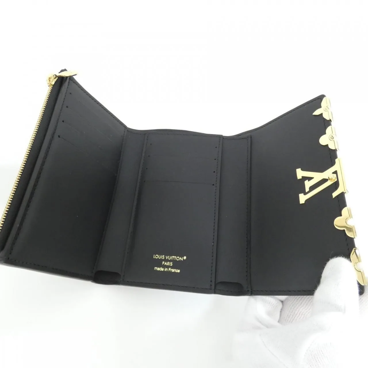 LOUIS VUITTON Capucines M82764 Wallet 黑色 中古品A - 縮圖 4