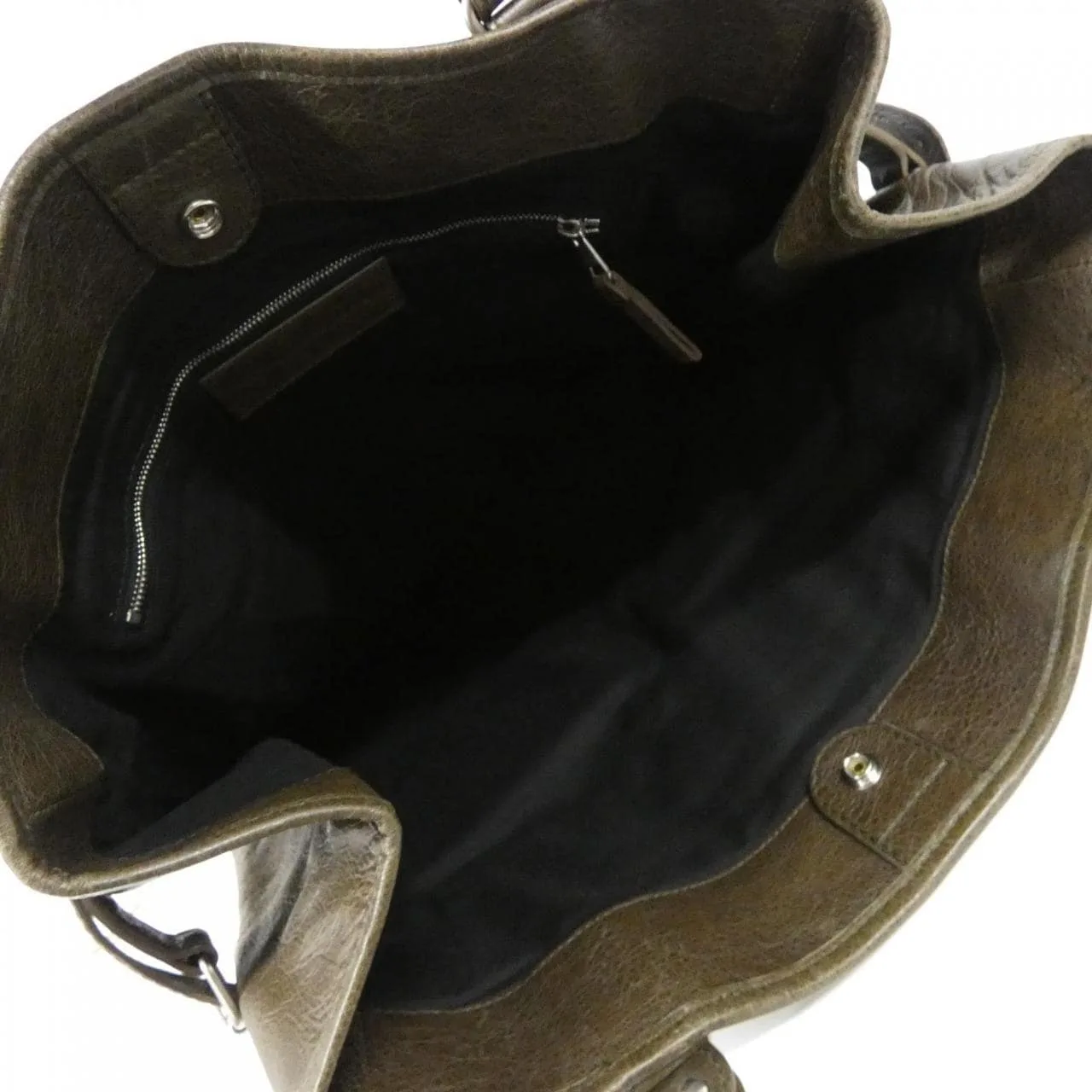 BALENCIAGA 272404 D94J4 Handbag Leather Black Leather Rank B - Thumbnail 9