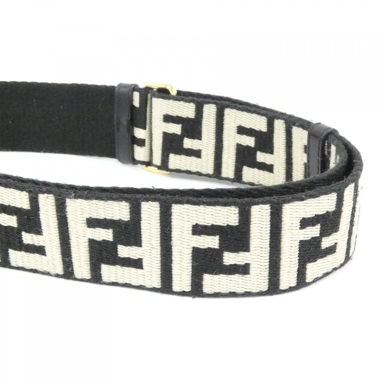 FENDI 8AV386 AJPE Wallet Canvas Black Canvas Rank A - Thumbnail 2