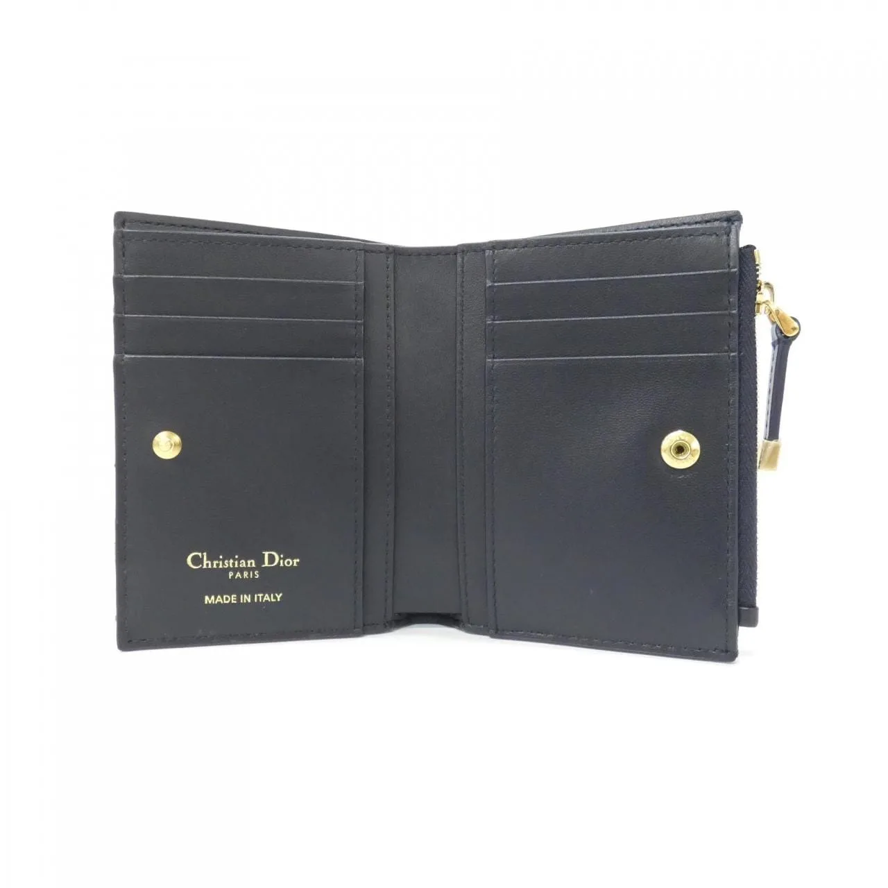 DIOR 30 Montaigne S2197UTZQ Wallet Canvas Black Canvas Rank A - Thumbnail 5