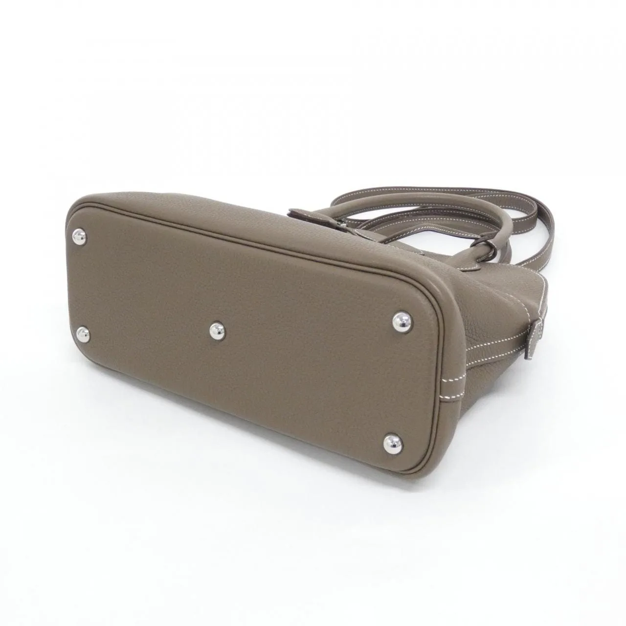 HERMES Bolide 073419CK Handbag Clemence Etoupe Clemence 皮 中古品A - 縮圖 3