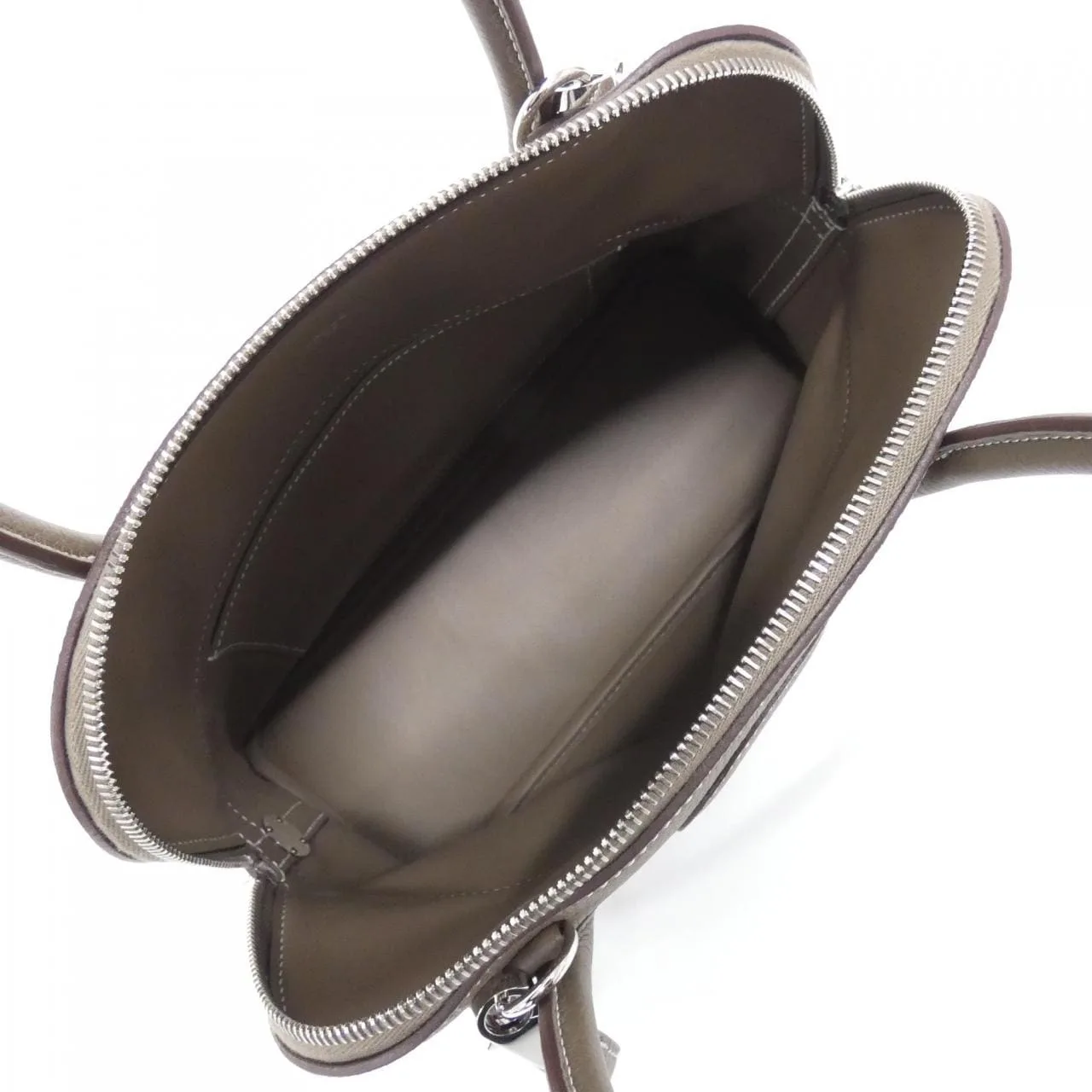 HERMES Bolide 073419CK Handbag Clemence Etoupe Clemence 皮 中古品A - 縮圖 6