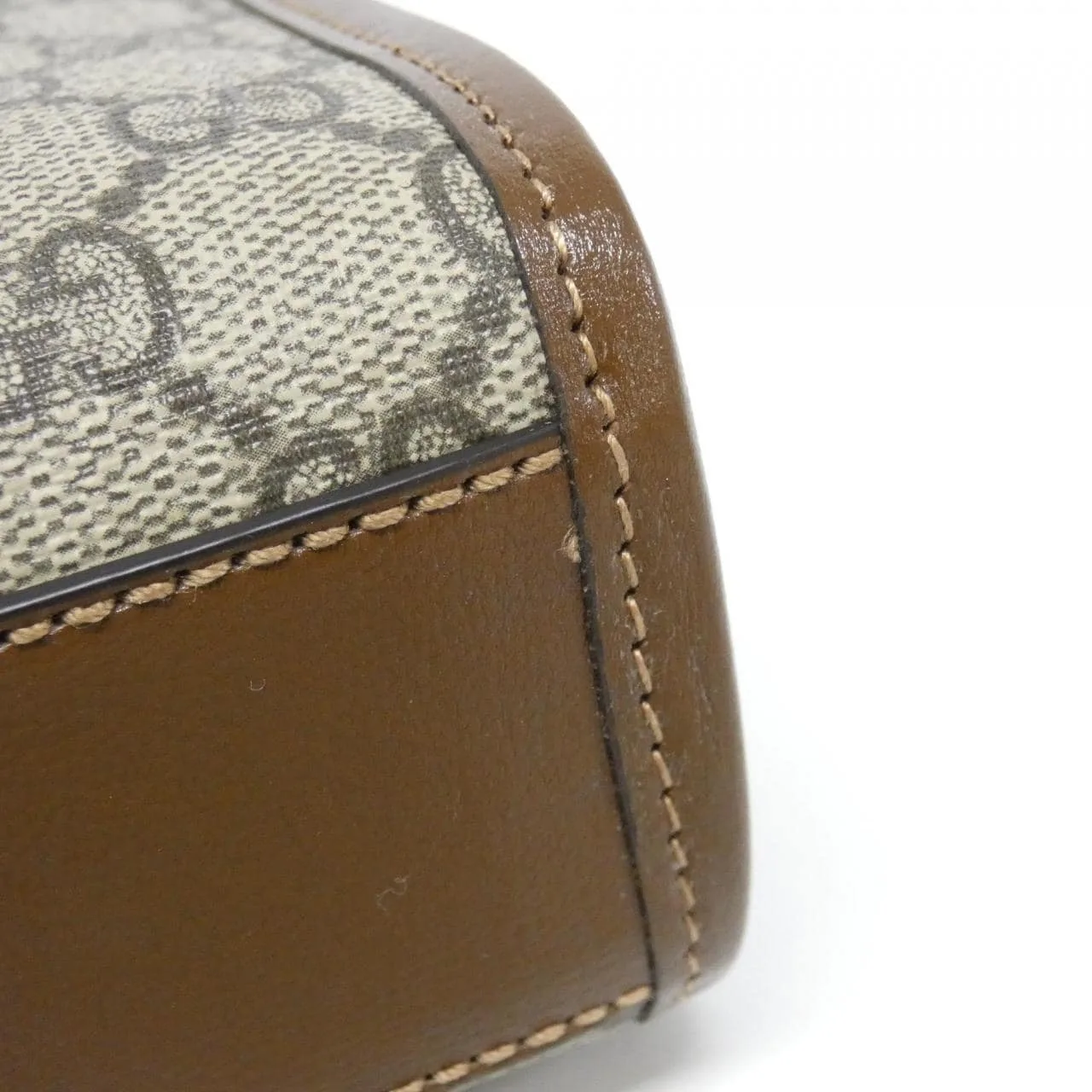 GUCCI 671623 92TCG Handbag Canvas 黑色 帆布 中古品A - 縮圖 3