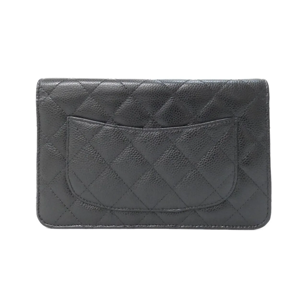 CHANEL Timeless Classic 33814 Wallet Grained Calfskin Black Grained Calfskin Rank A - Thumbnail 2