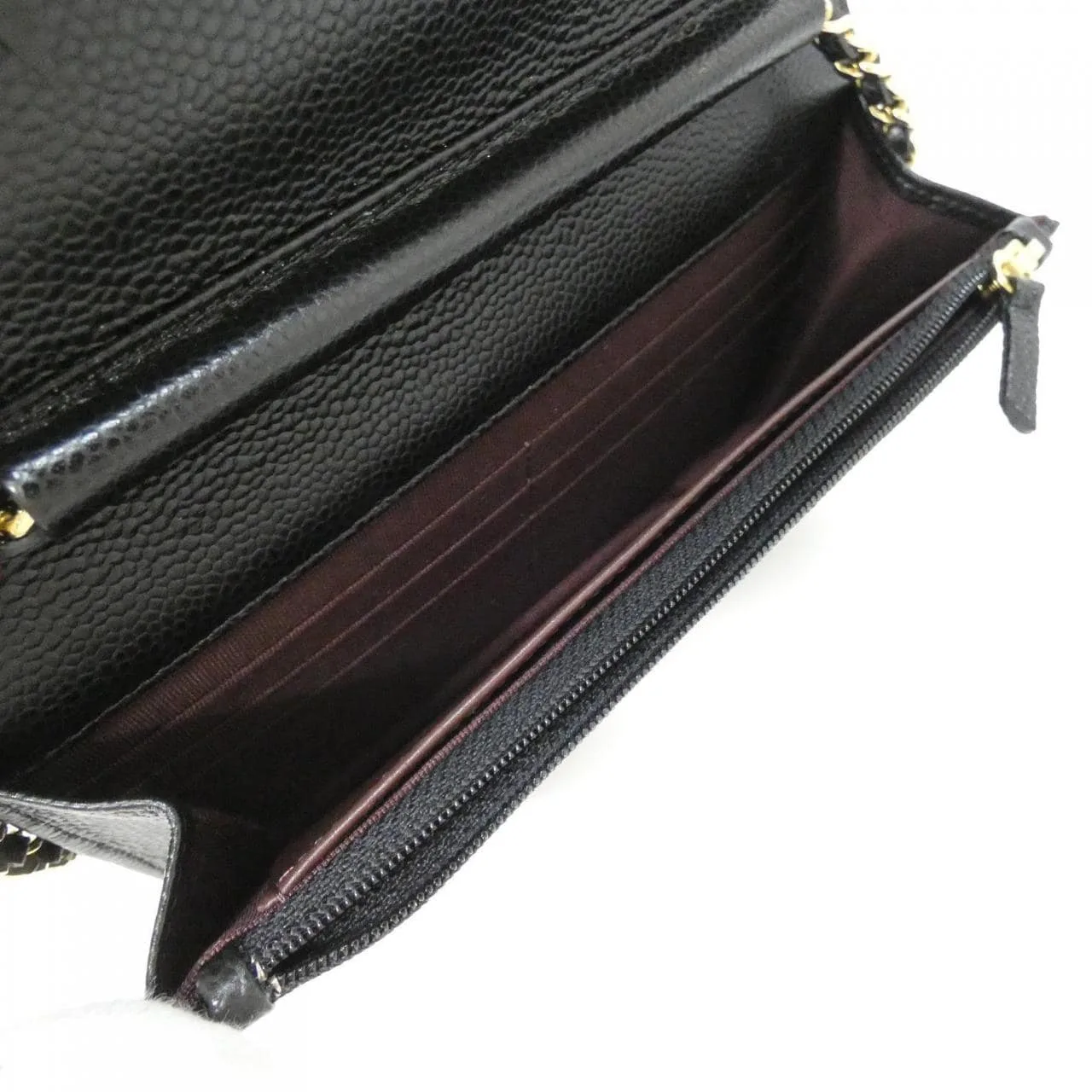 CHANEL Timeless Classic 33814 Wallet Grained Calfskin Black Grained Calfskin Rank A - Thumbnail 6