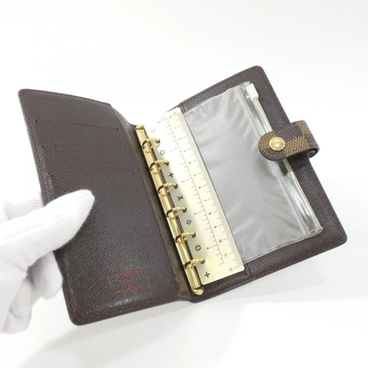 LOUIS VUITTON R20700 Wallet Damier 黑色 Damier 中古品A - 縮圖 4