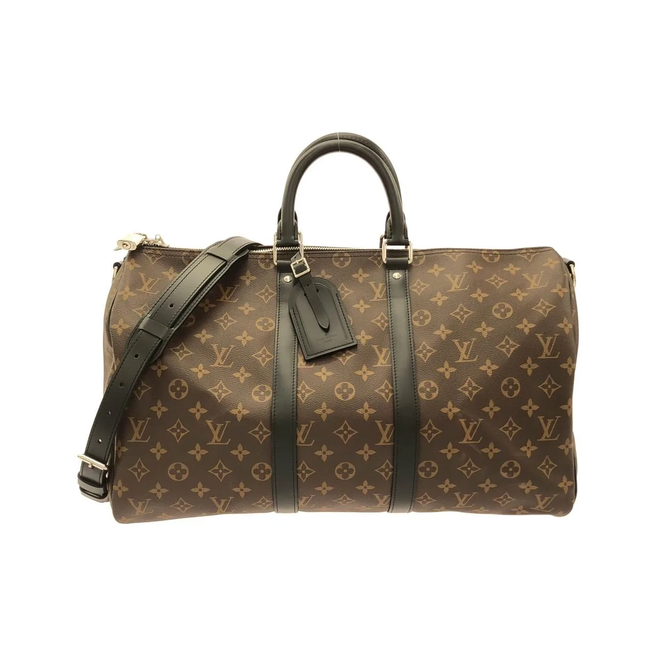 LOUIS VUITTON Keepall M56711 Boston Monogram Black