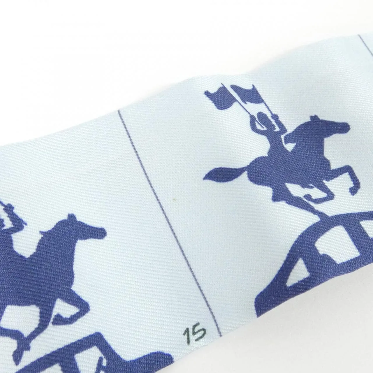 HERMES 064150S Scarf Blue Rank A - Thumbnail 4