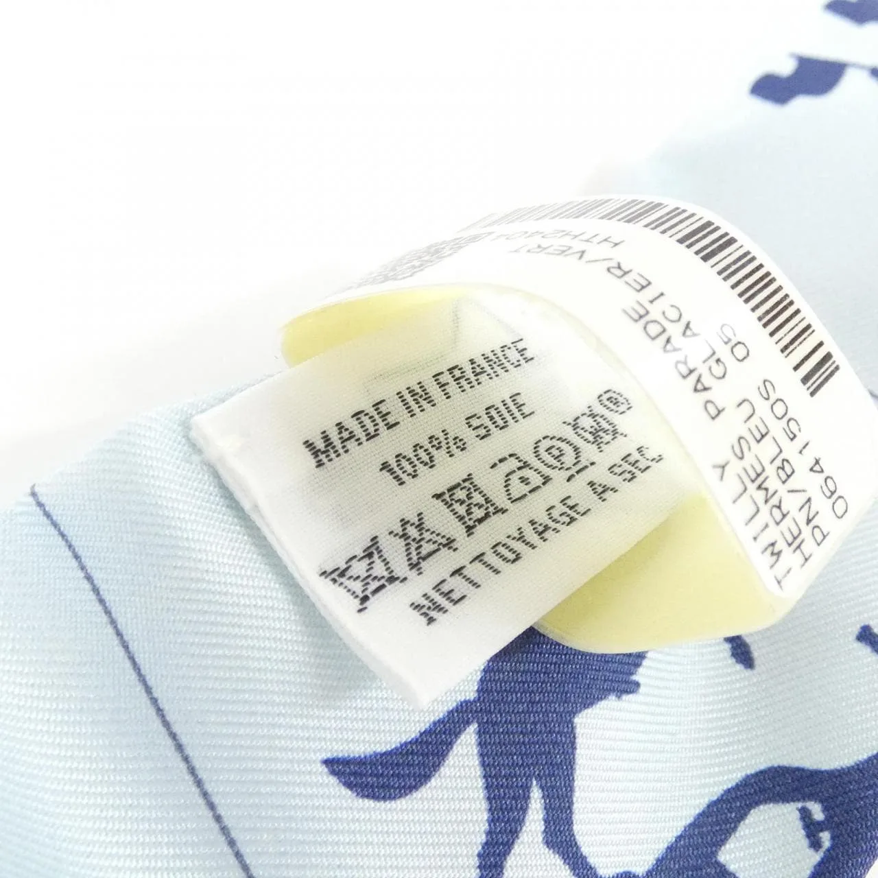 HERMES 064150S Scarf Blue Rank A - Thumbnail 5