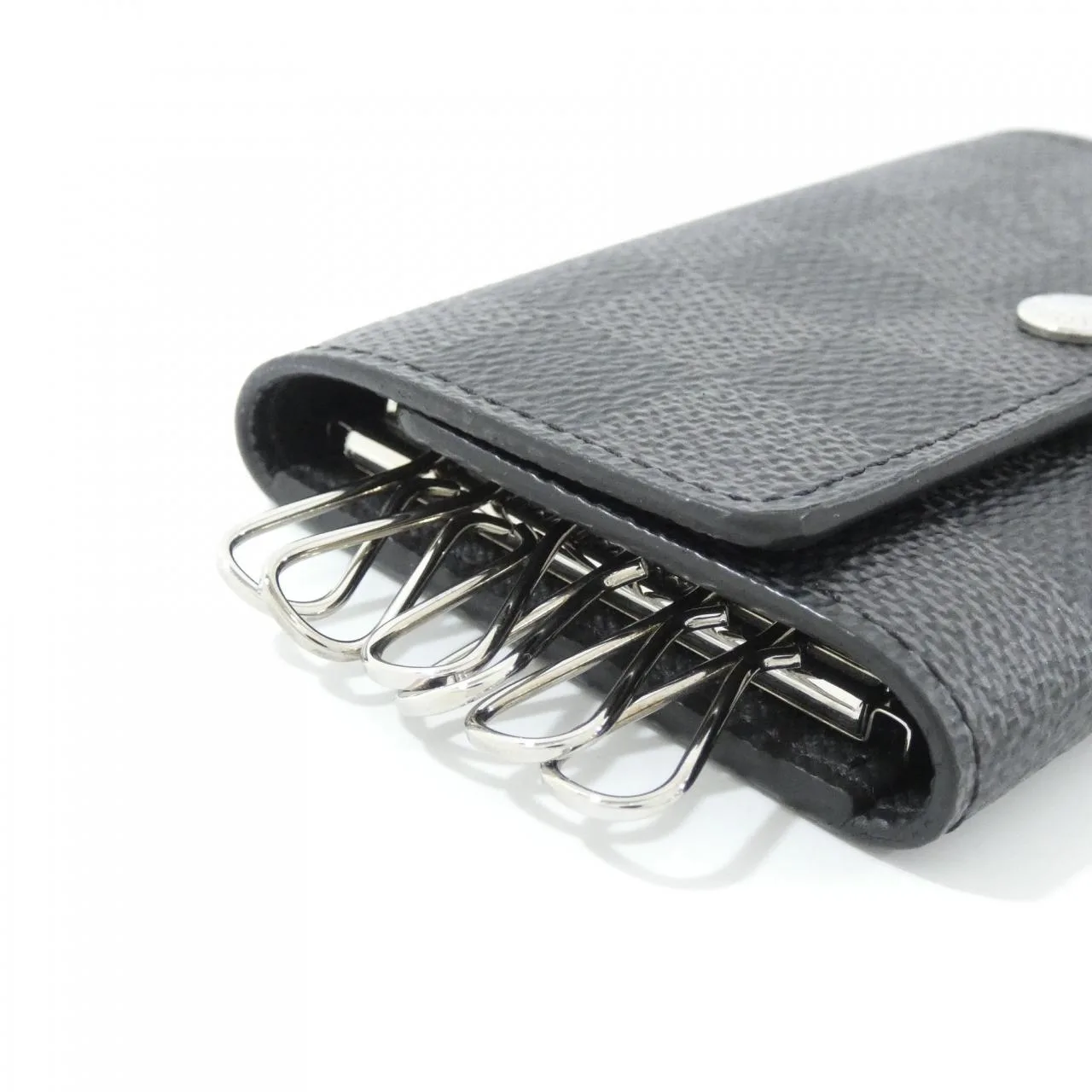 LOUIS VUITTON N62662 Key Case Damier 黑色 Damier 中古品A - 縮圖 2