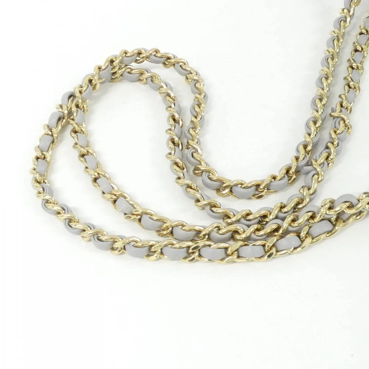 CHANEL AS5190 Shoulder Lambskin 灰色 羊皮 中古品A - 縮圖 7