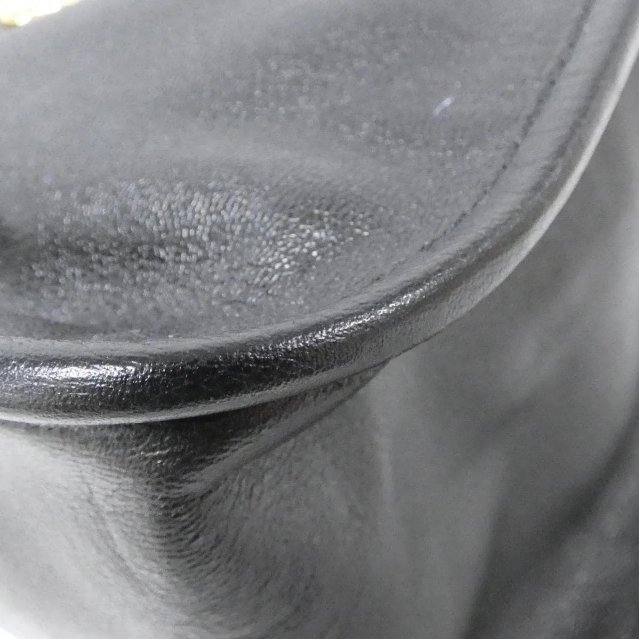 GUCCI Horsebit 1955 623694 1U10G Handbag Leather Black Leather Rank A - Thumbnail 3