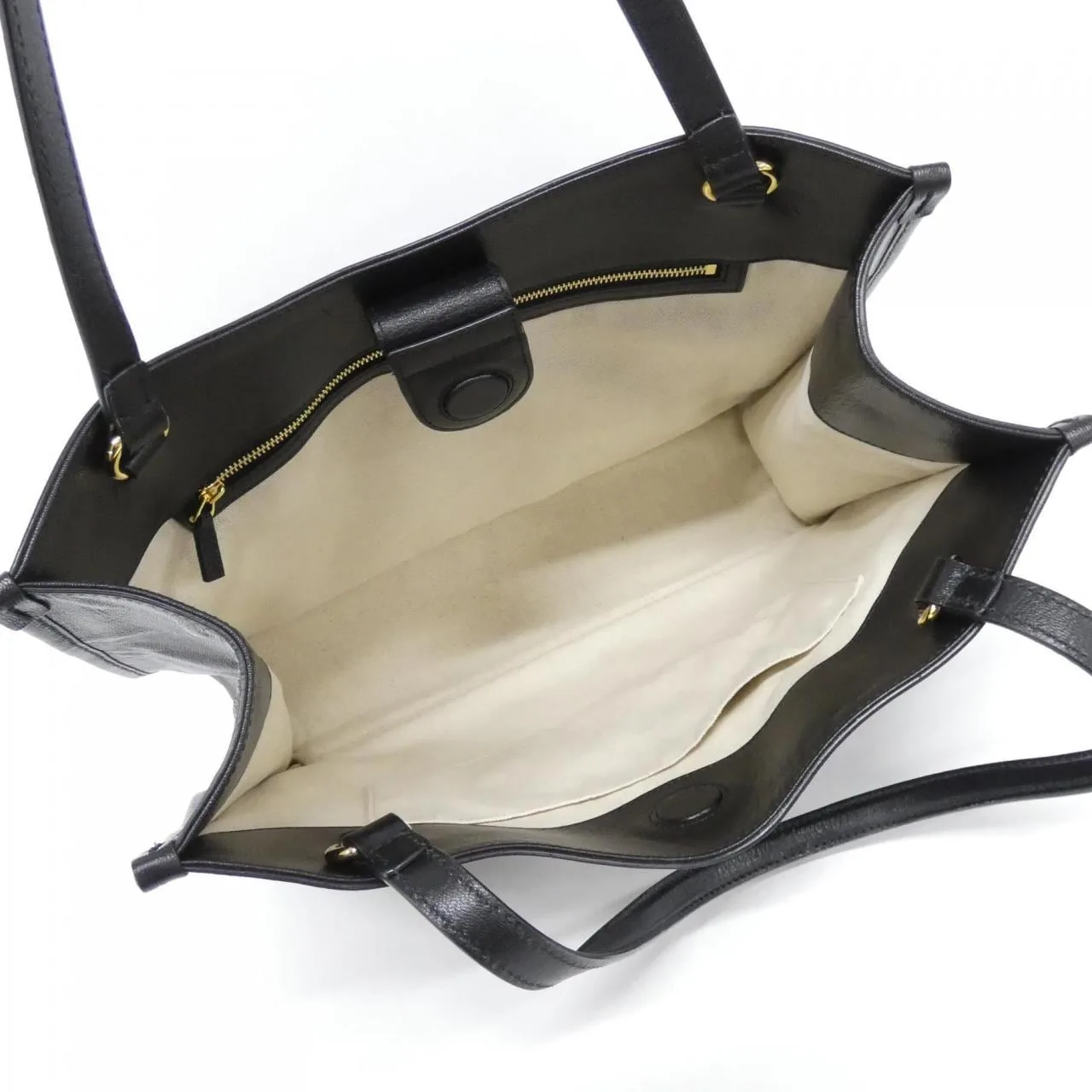 GUCCI Horsebit 1955 623694 1U10G Handbag Leather Black Leather Rank A - Thumbnail 7