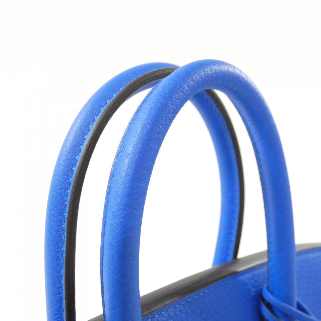 HERMES 041344CK Handbag Togo Blue Togo Leather - Thumbnail 5