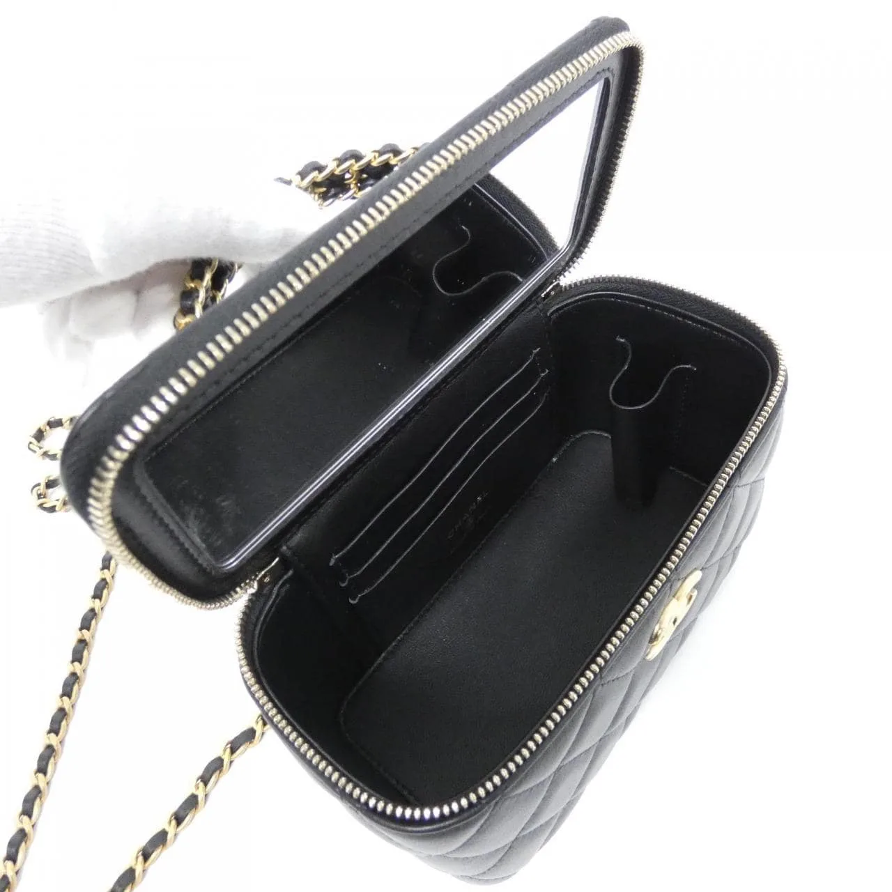 CHANEL Chanel 19 AP3012 Shoulder Lambskin Black Lambskin Rank A - Thumbnail 9