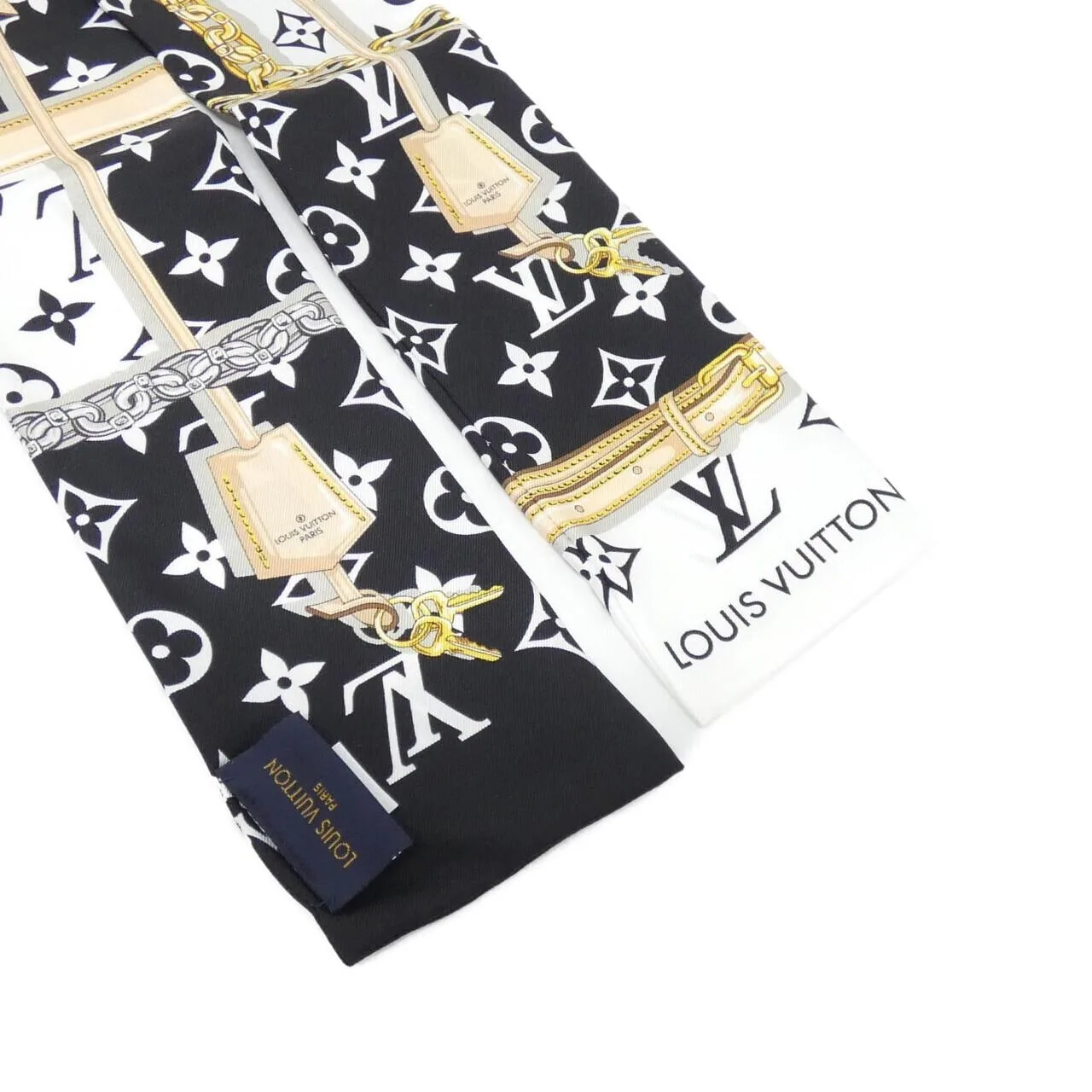 LOUIS VUITTON M78656 Scarf Monogram Black Monogram Rank A - Thumbnail 2