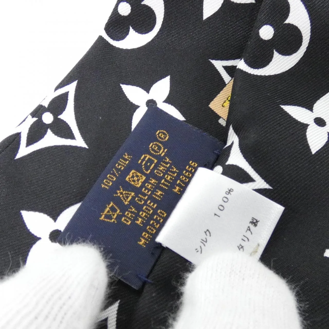 LOUIS VUITTON M78656 Scarf Monogram Black Monogram Rank A - Thumbnail 3