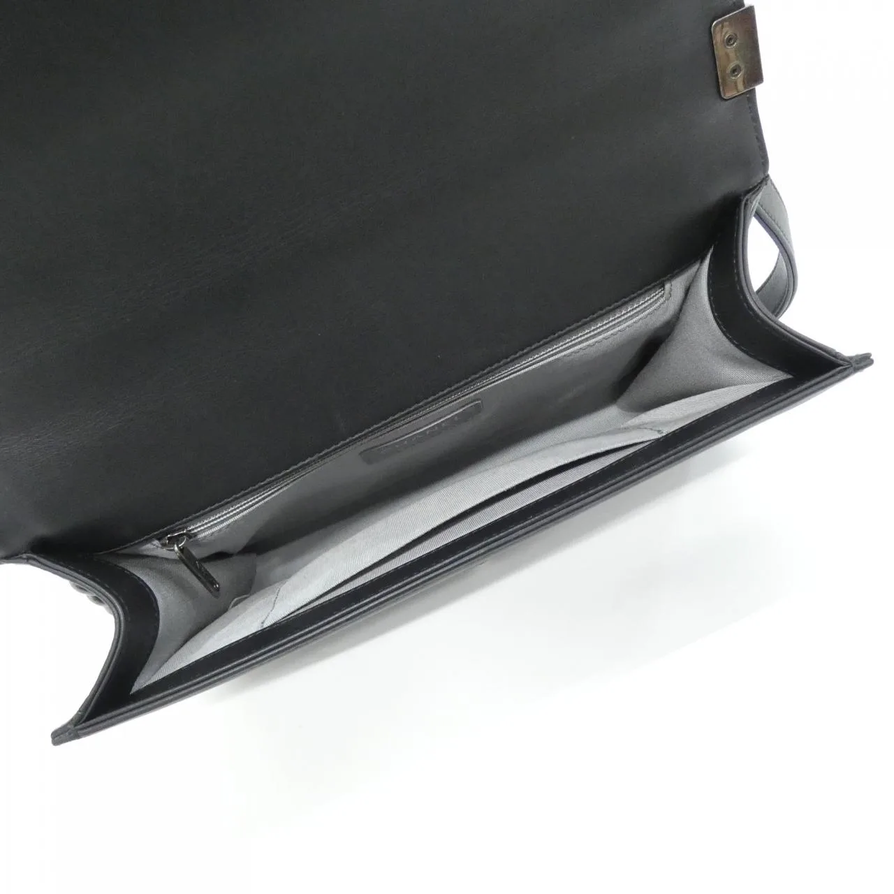 CHANEL Boy Chanel 92193 Shoulder Lambskin Black Lambskin Rank A - Thumbnail 8