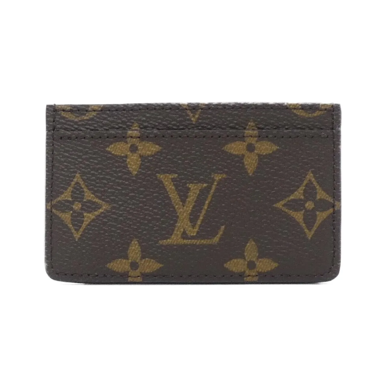 LOUIS VUITTON M15155 Card Case Monogram 黑色 Monogram 中古品A - 縮圖 2