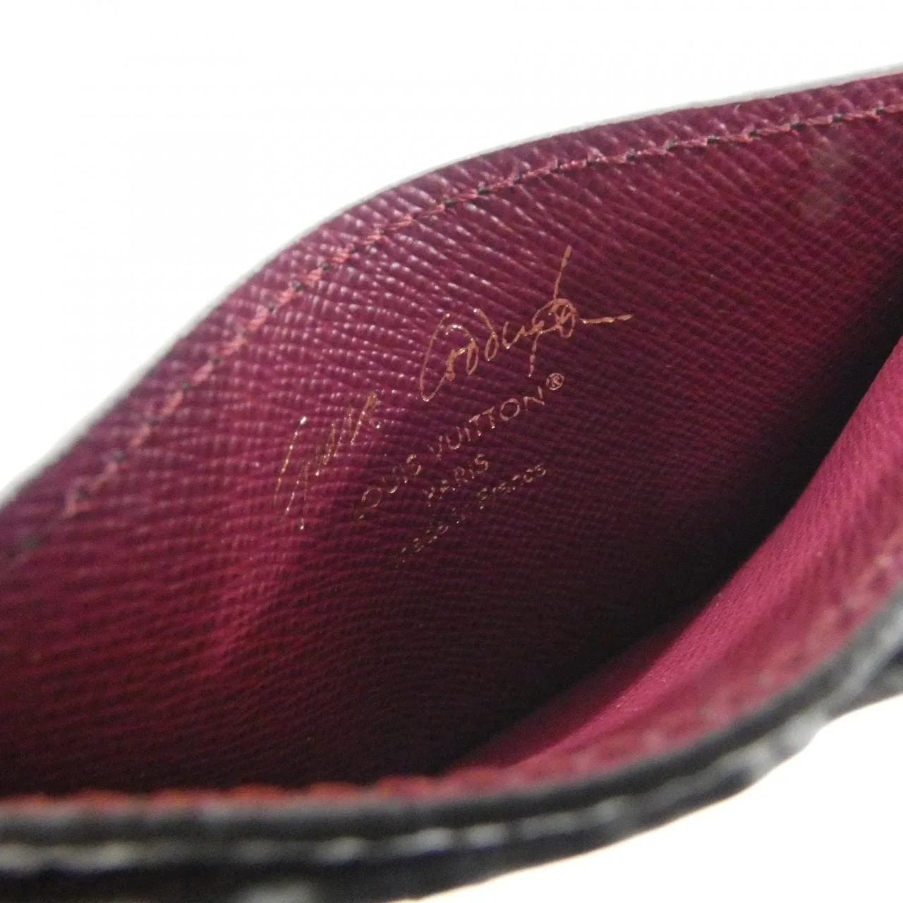 LOUIS VUITTON M15155 Card Case Monogram 黑色 Monogram 中古品A - 縮圖 4