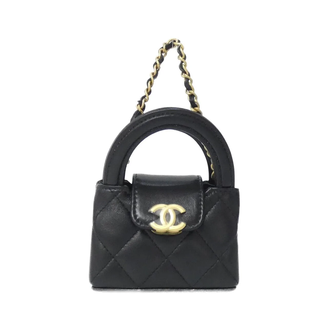 CHANEL AP4991 Key Case Lambskin Black