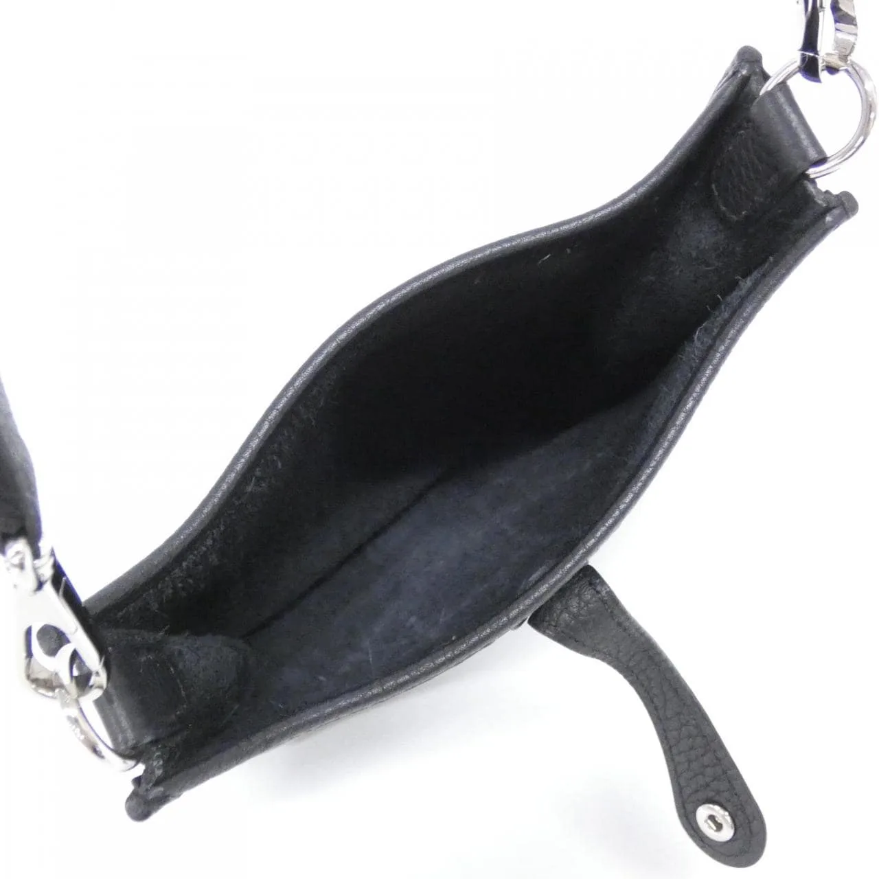 HERMES Evelyne 069426CK Shoulder Clemence Black Clemence Leather Rank A - Thumbnail 7