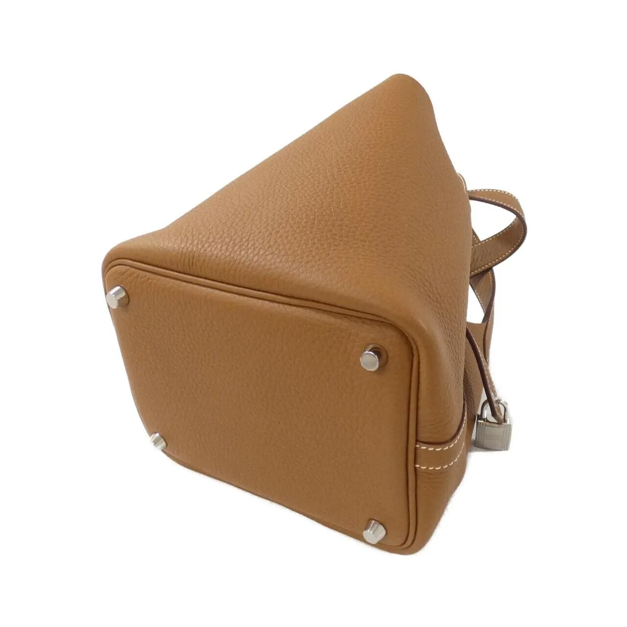 HERMES Picotin 056289CK Handbag Clemence 金色 Clemence 皮 未使用品 - 縮圖 2