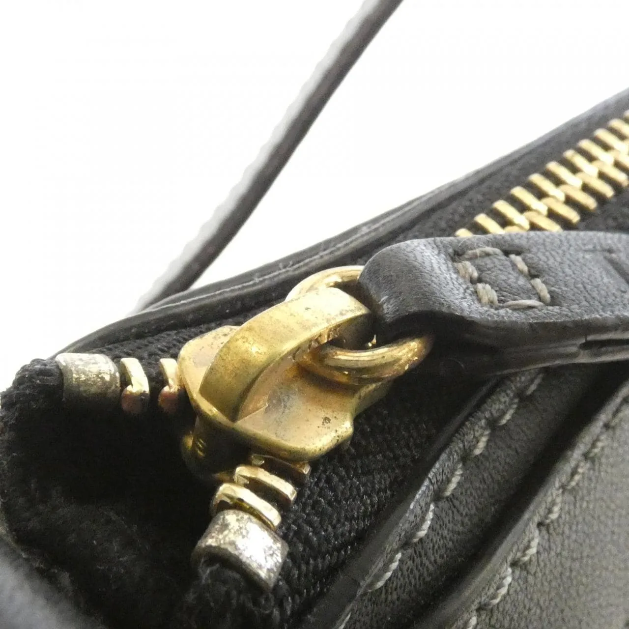 LOEWE Shoulder Leather Black Leather Rank A - Thumbnail 4