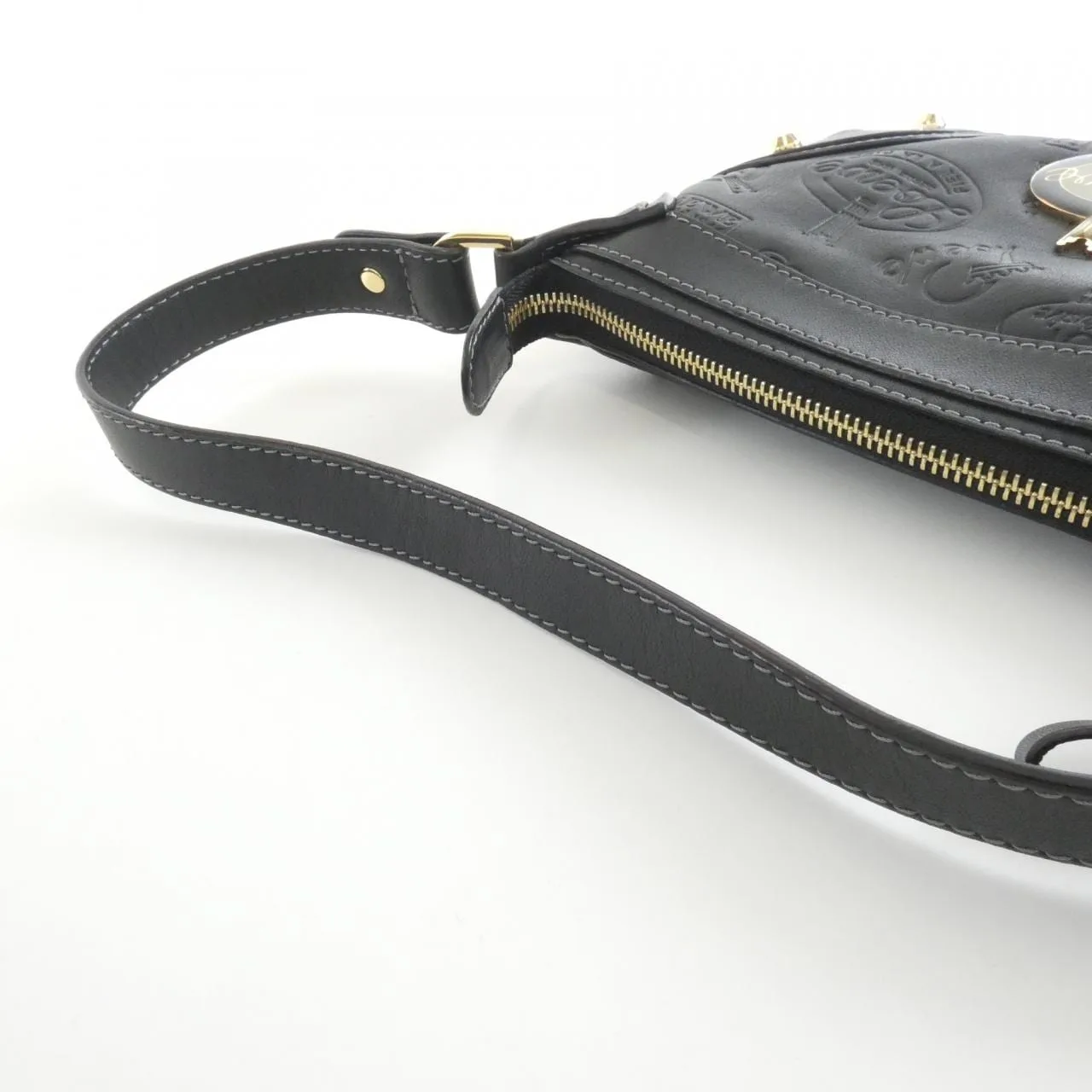 LOEWE Shoulder Leather Black Leather Rank A - Thumbnail 6