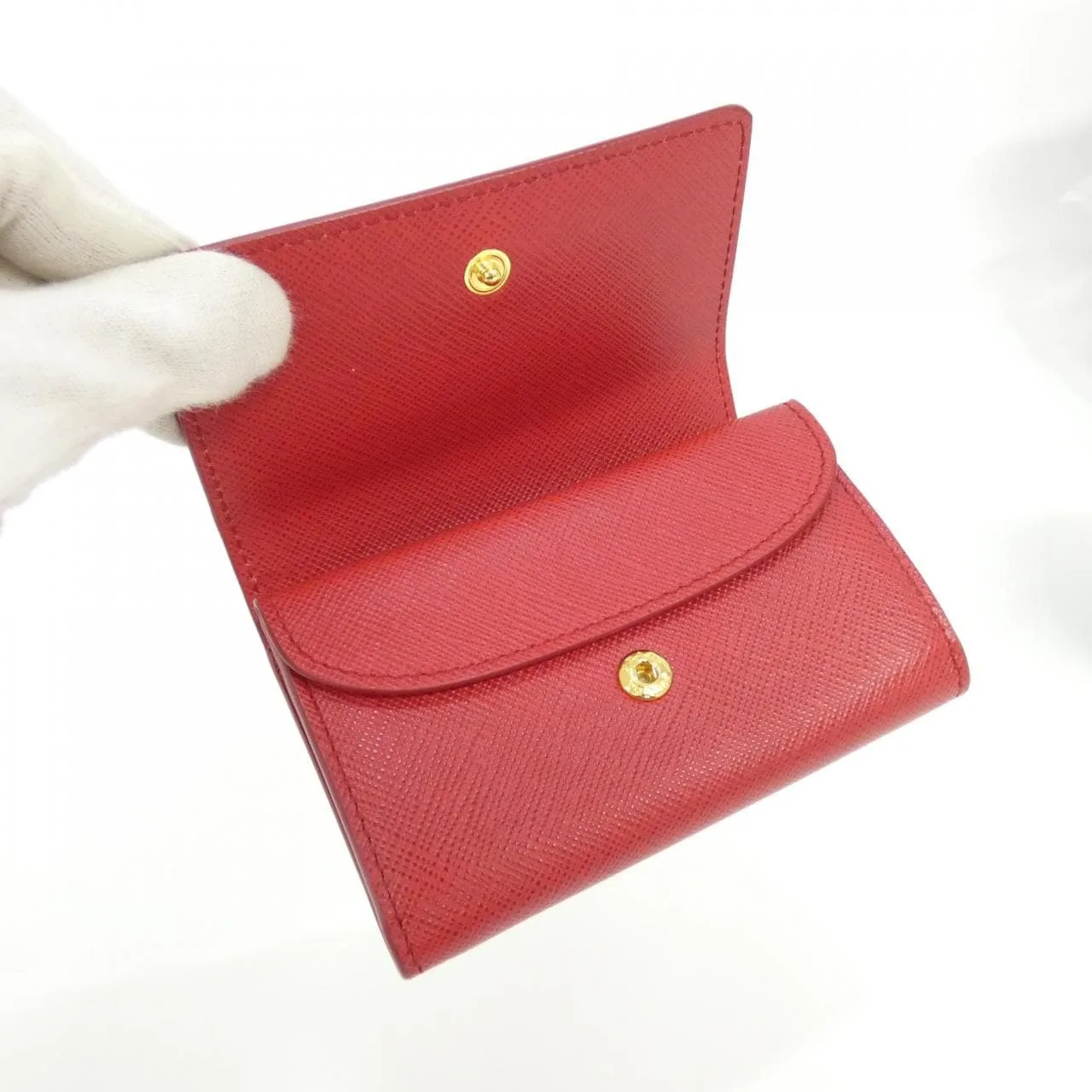 PRADA 1MH027 Card Case Black Rank A - Thumbnail 4