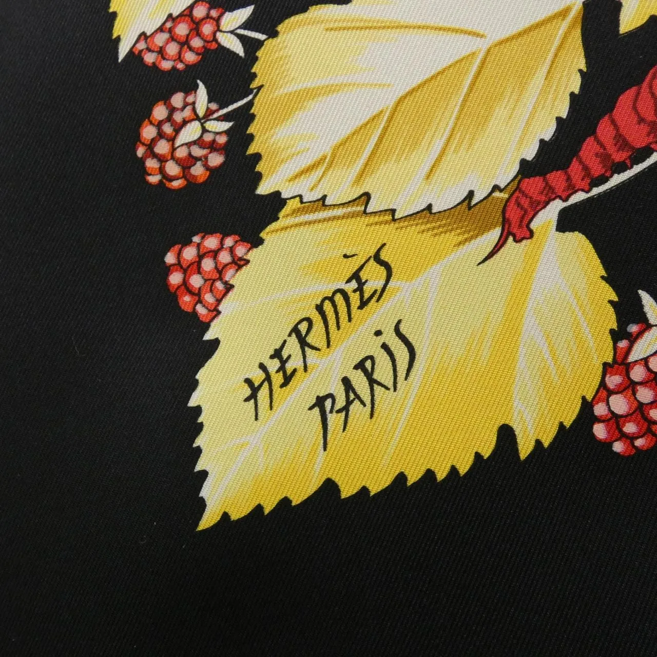 HERMES Scarf 黑色 中古品A - 縮圖 2