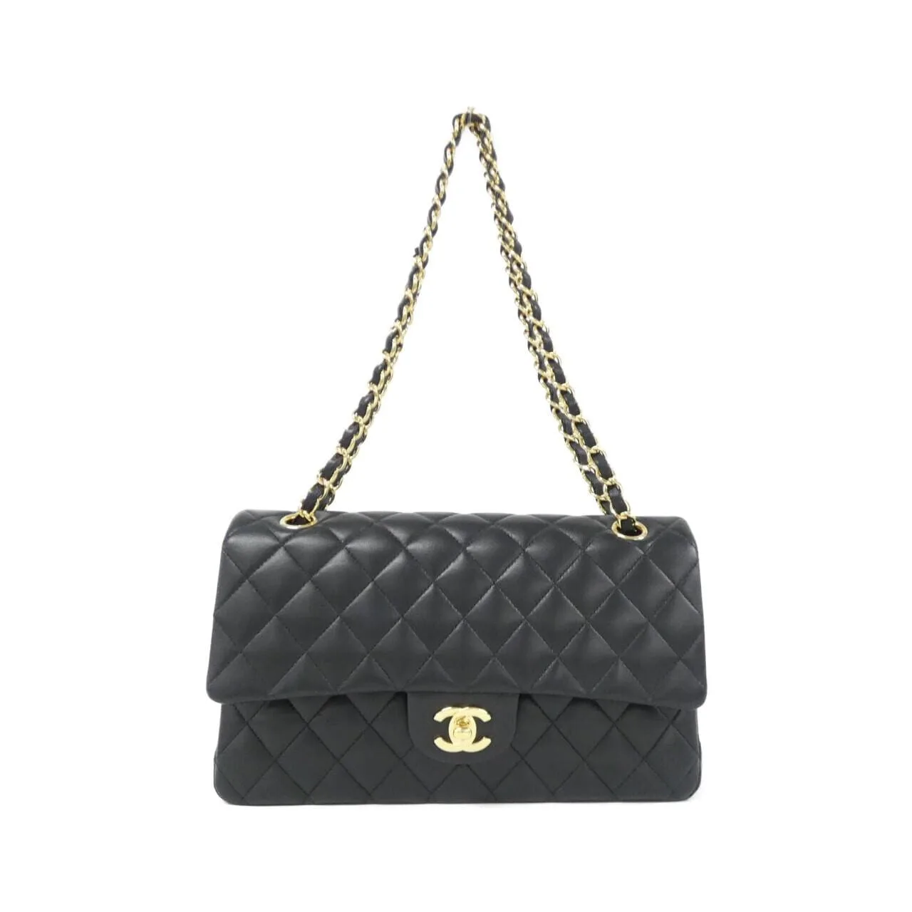 CHANEL Matelasse 1112 Shoulder Lambskin Black
