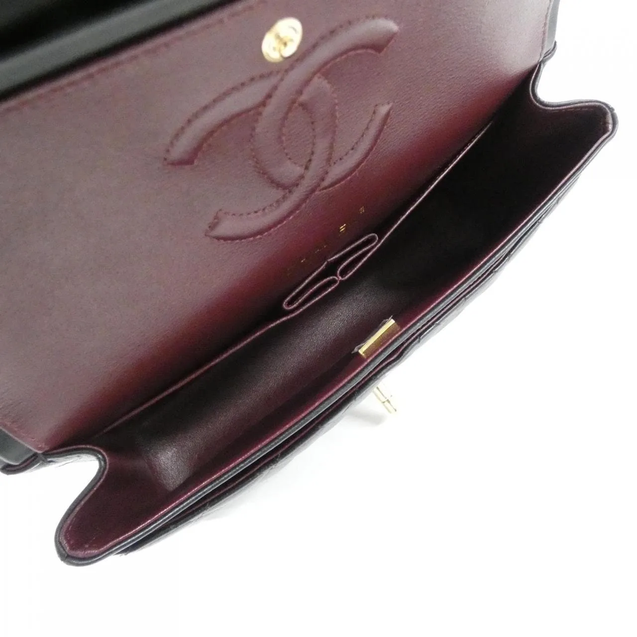 CHANEL Matelasse 1112 Shoulder Lambskin Black Lambskin - Thumbnail 6