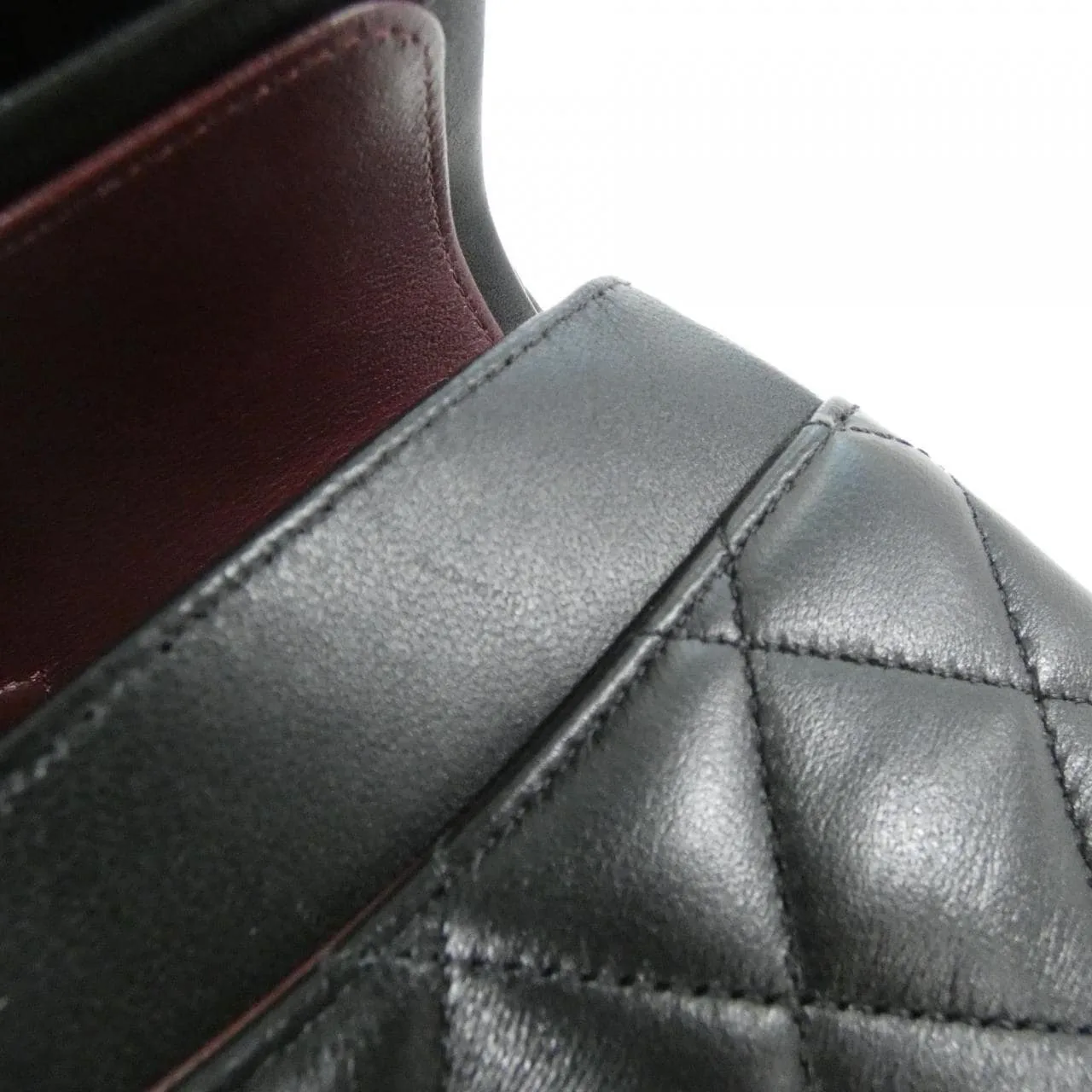 CHANEL Matelasse 1112 Shoulder Lambskin Black Lambskin - Thumbnail 7