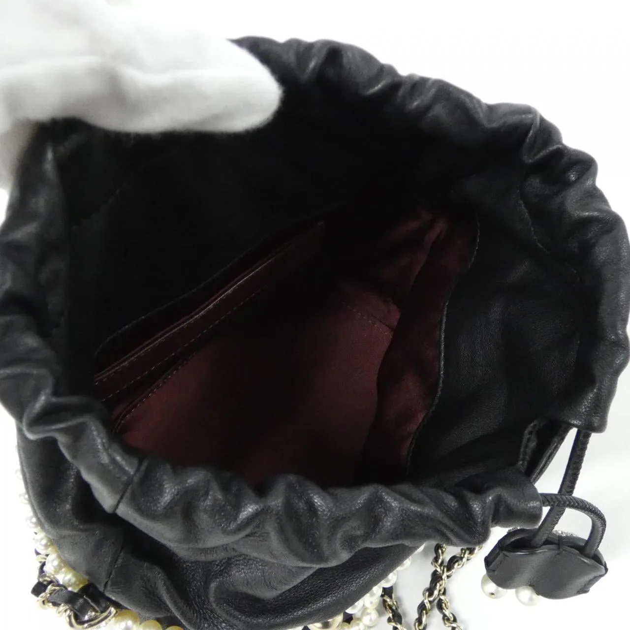CHANEL Shoulder Lambskin Black Lambskin Rank A - Thumbnail 6