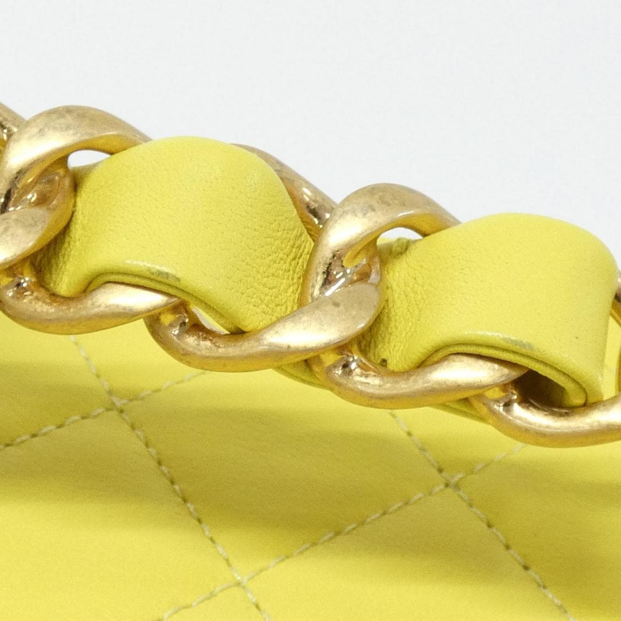 CHANEL Chanel 22 AS3228 Handbag 黃色 中古品A - 縮圖 5