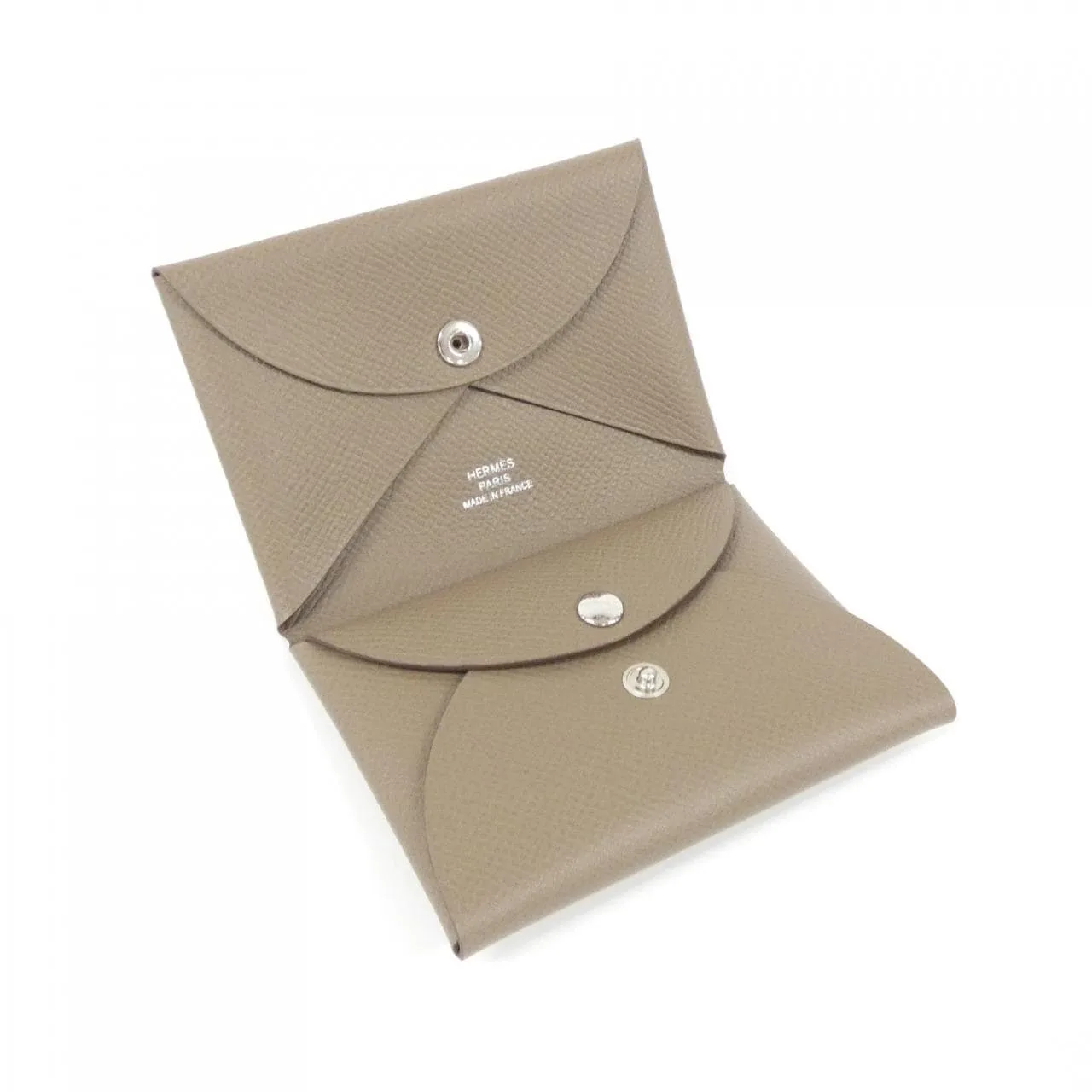 HERMES 083035CK Coin Case Epsom Etoupe Epsom 皮 中古品A - 縮圖 3