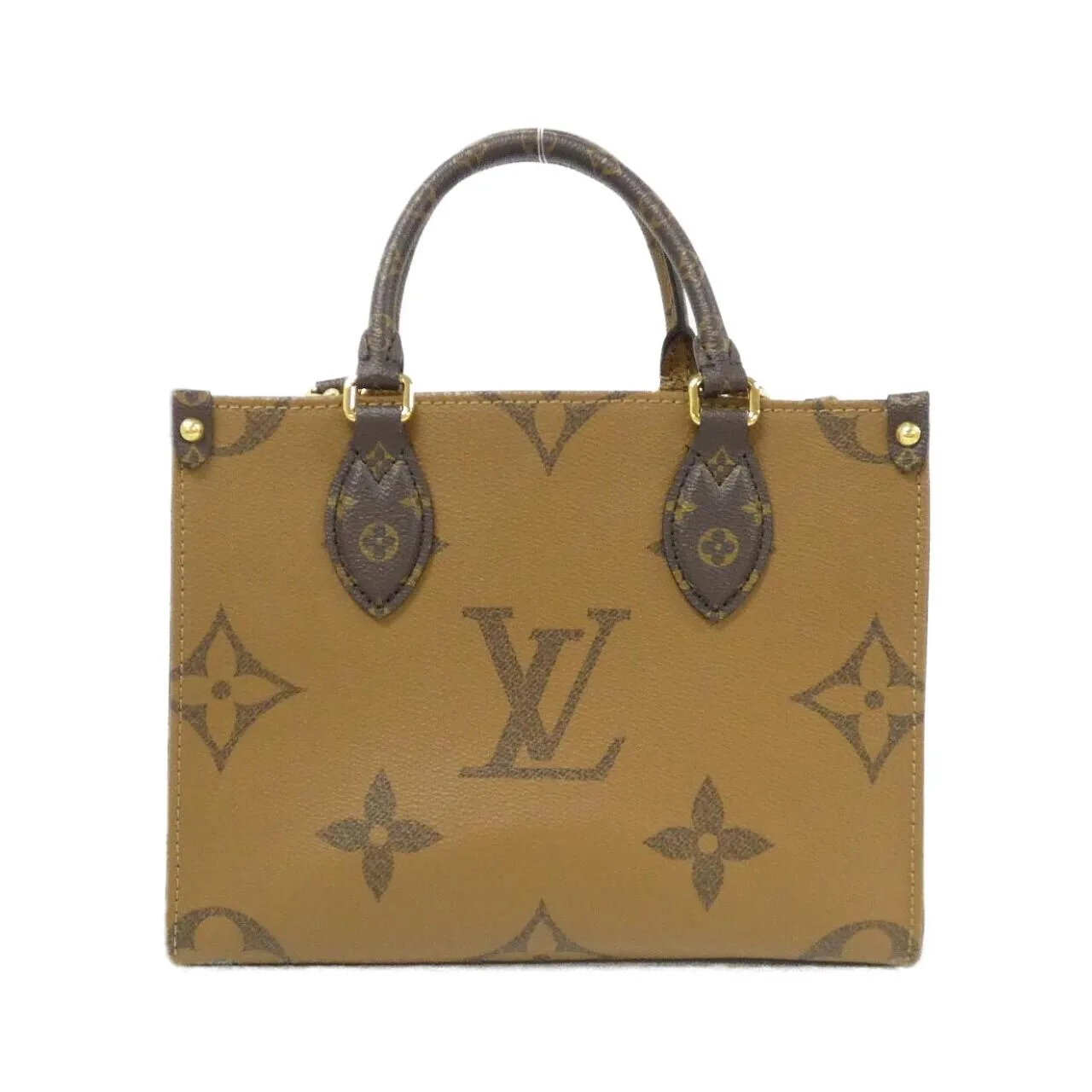 LOUIS VUITTON OnTheGo M46373 Handbag Monogram Black Monogram - Thumbnail 2