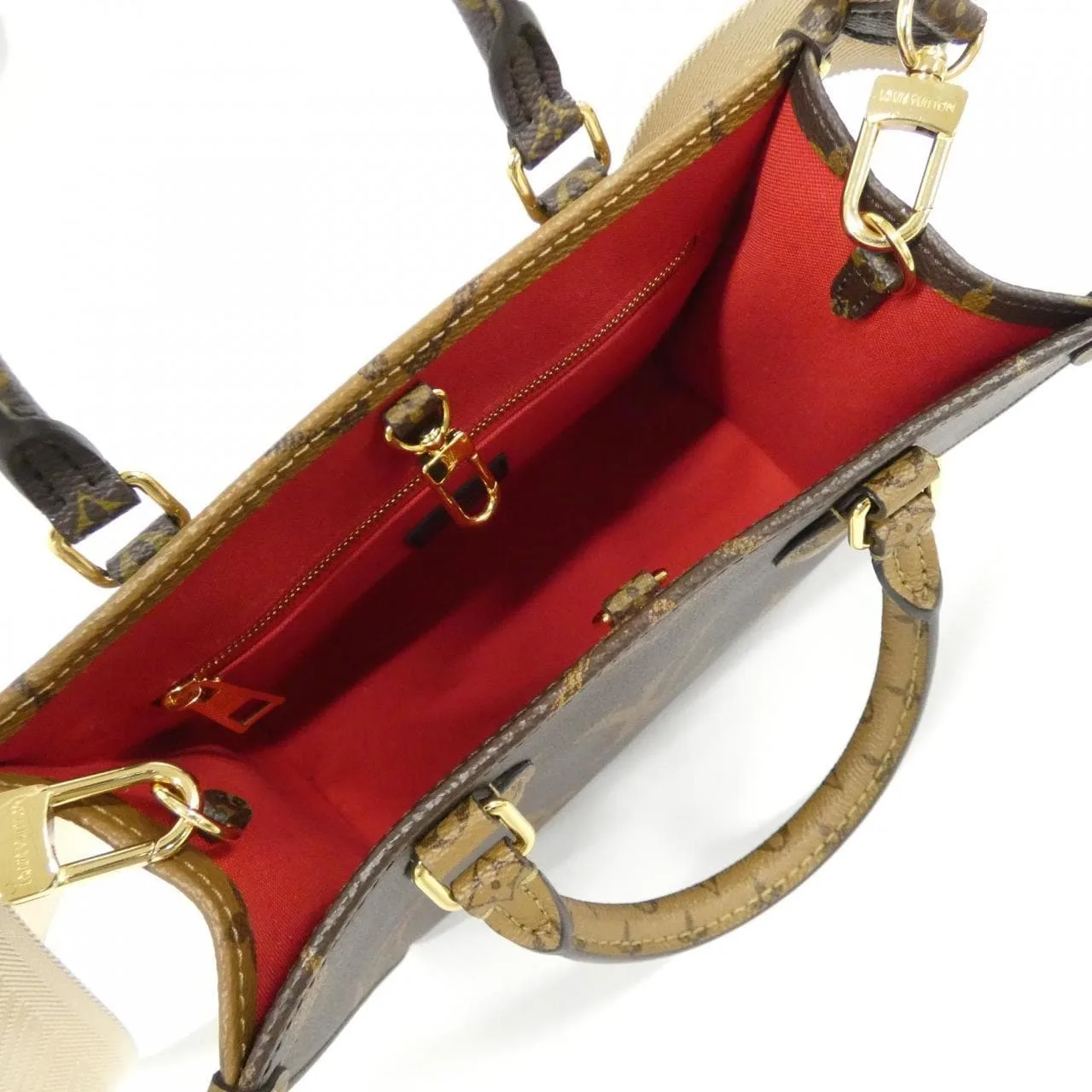 LOUIS VUITTON OnTheGo M46373 Handbag Monogram Black Monogram - Thumbnail 9