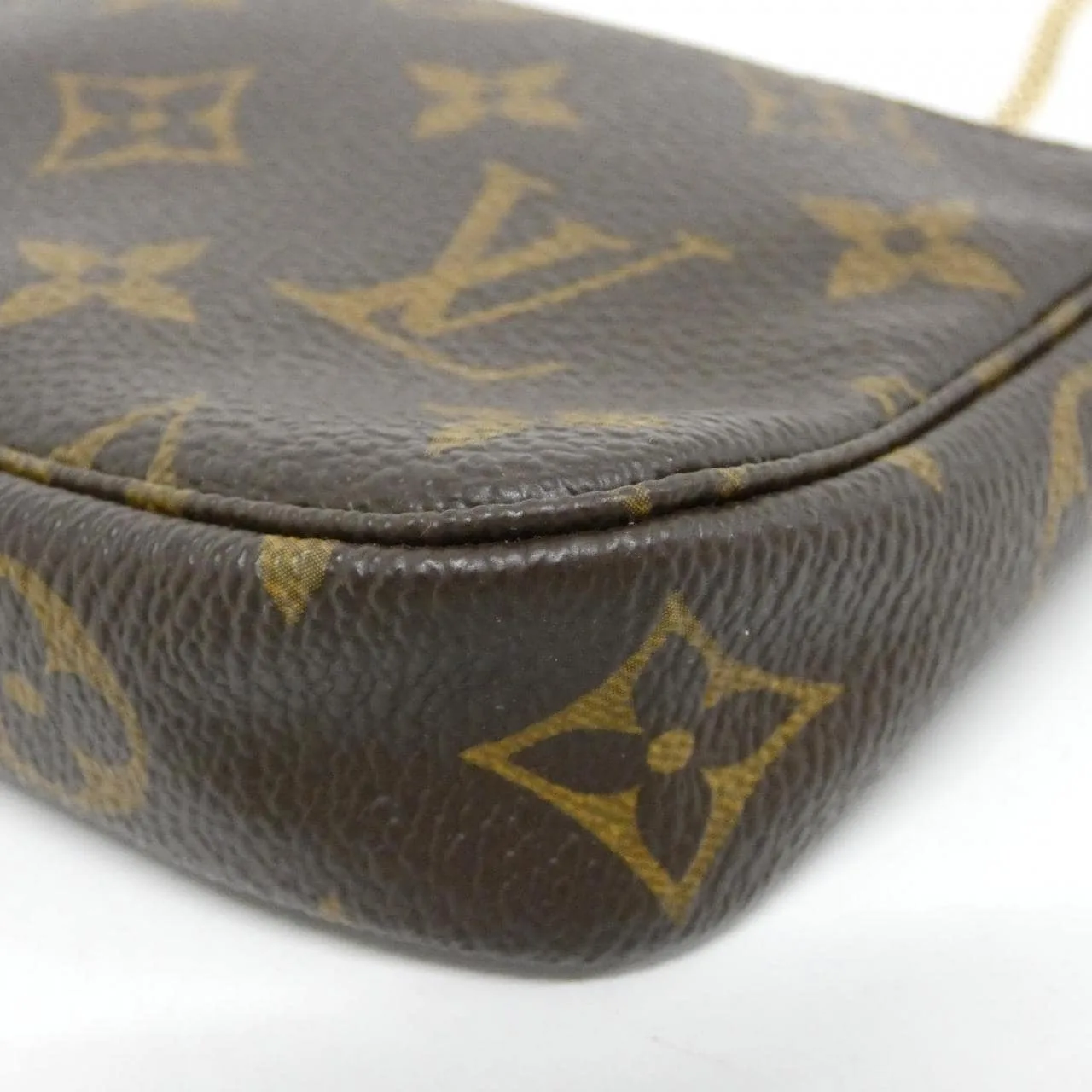 LOUIS VUITTON Pochette M58009 Pochette Monogram 黑色 Monogram 中古品A - 縮圖 2