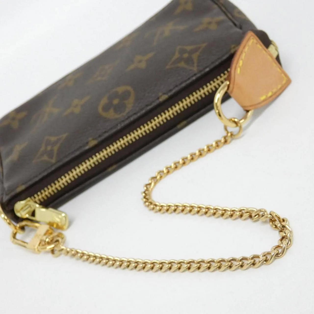 LOUIS VUITTON Pochette M58009 Pochette Monogram 黑色 Monogram 中古品A - 縮圖 3