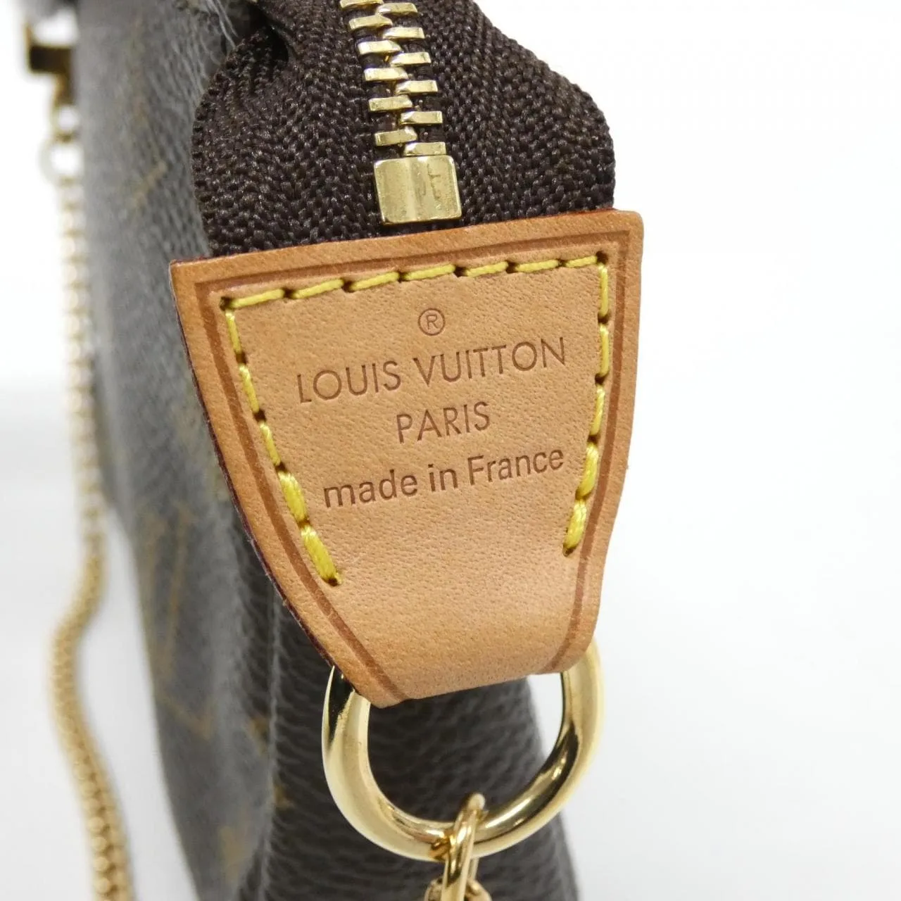 LOUIS VUITTON Pochette M58009 Pochette Monogram 黑色 Monogram 中古品A - 縮圖 4