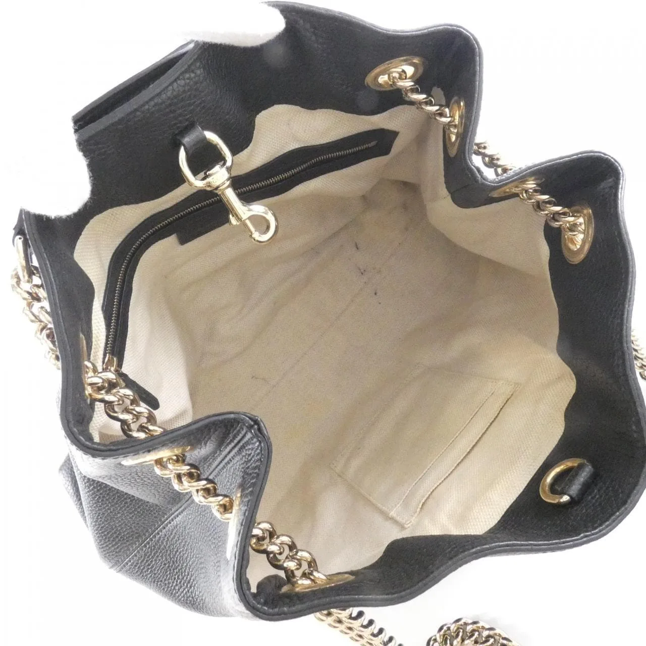 GUCCI 536196 A7M0G Shoulder Leather 黑色 皮革 中古品B - 縮圖 7